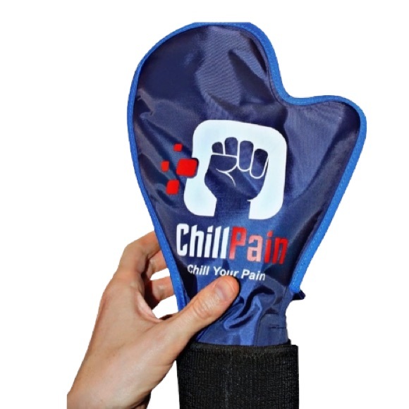 Cold Therapy Reusable Ice Pack Glove for Sore Hands by ChillPain 1 Pair 2 Gloves - Picture 4 of 6